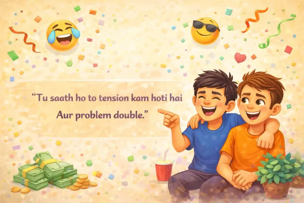 2 Line Funny Shayari for Best Friend