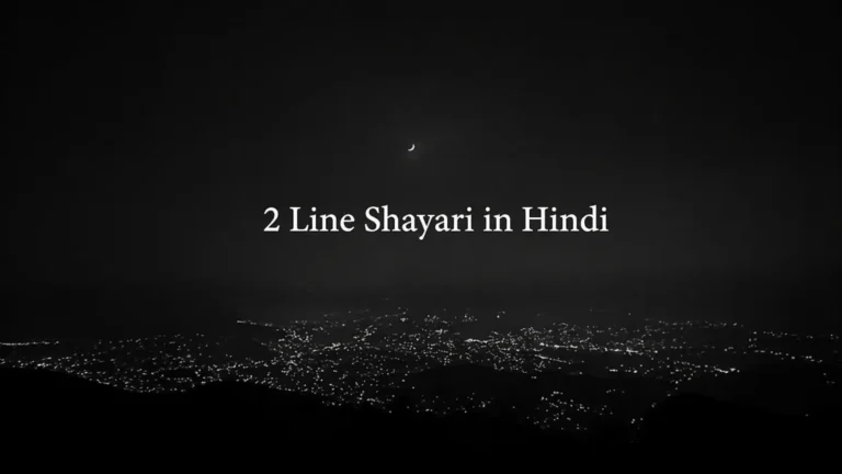 2 Line Shayari in Hindi