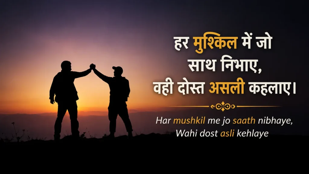 Dosti Shayari in Hindi
