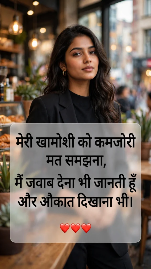 Attitude Shayari for Girls in Hindi