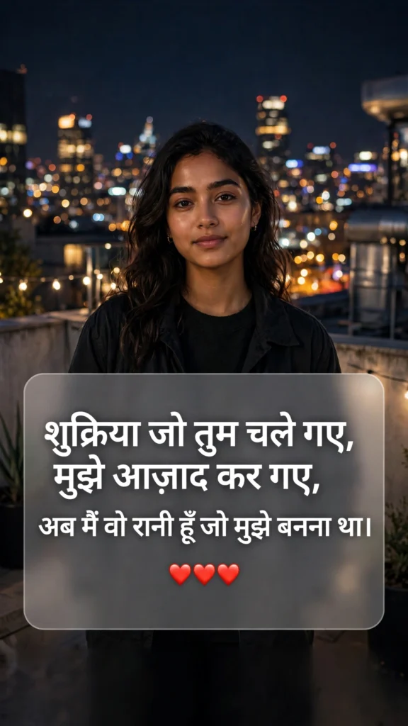 Breakup Attitude Shayari for Girl