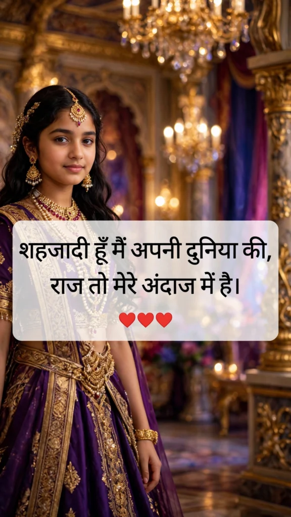 Royal Attitude Shayari for Girls