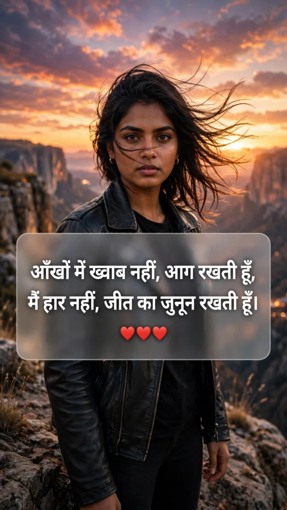 Bold and Fearless Attitude Shayari for Girls