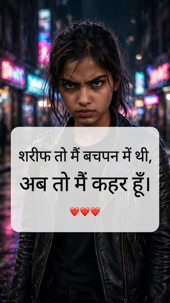 Killer Attitude Shayari for Girls