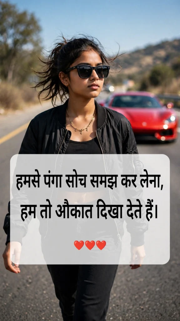 Killer Attitude Shayari for Girls