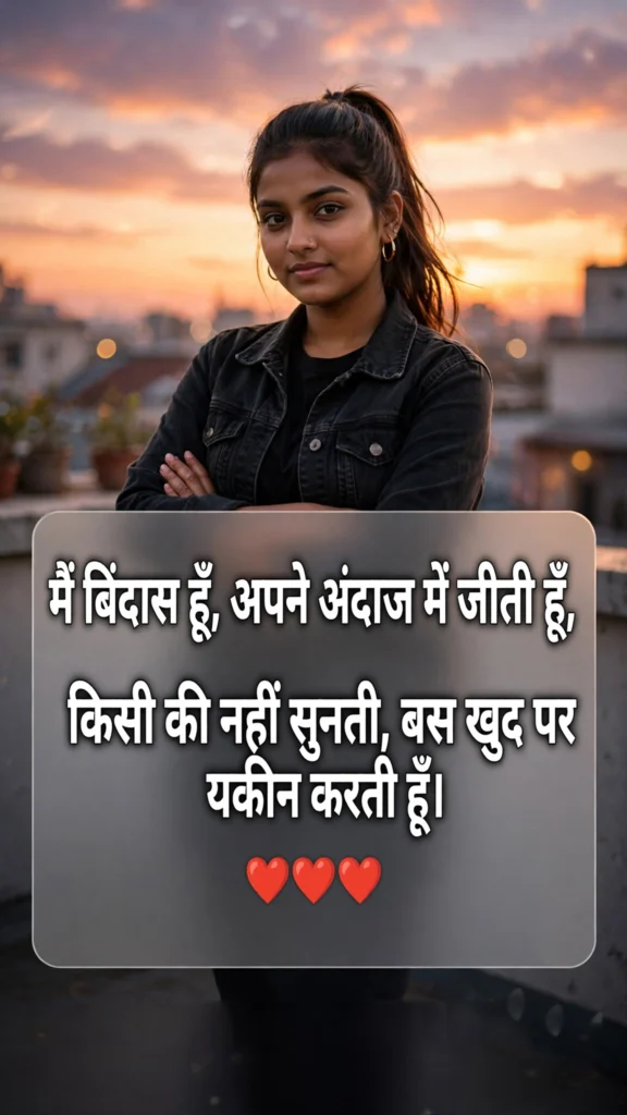 Attitude Shayari for Girls in Hindi
