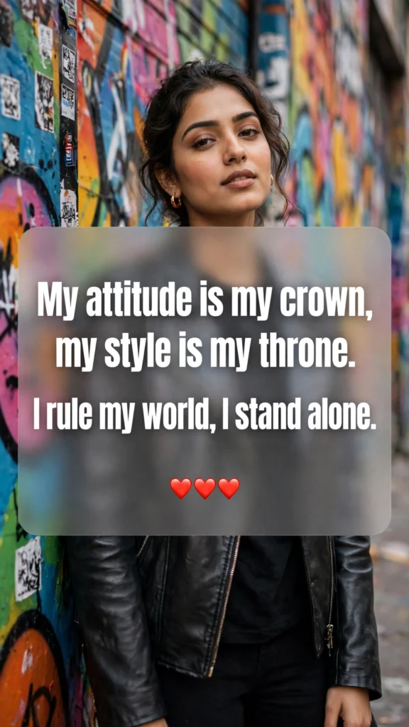 Attitude Shayari for Girls in English