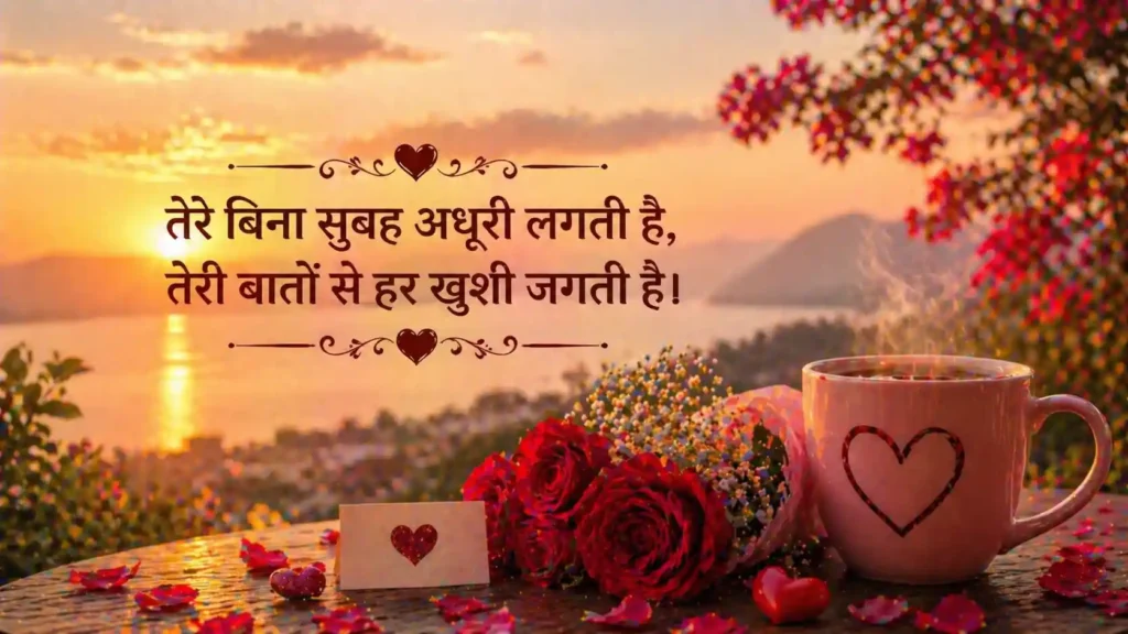 Good Morning Love Shayari in Hindi for Wife