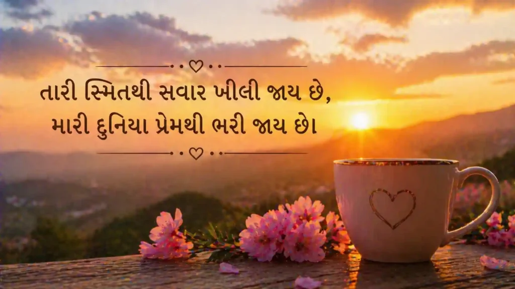 Good Morning Shayari Gujarati Love