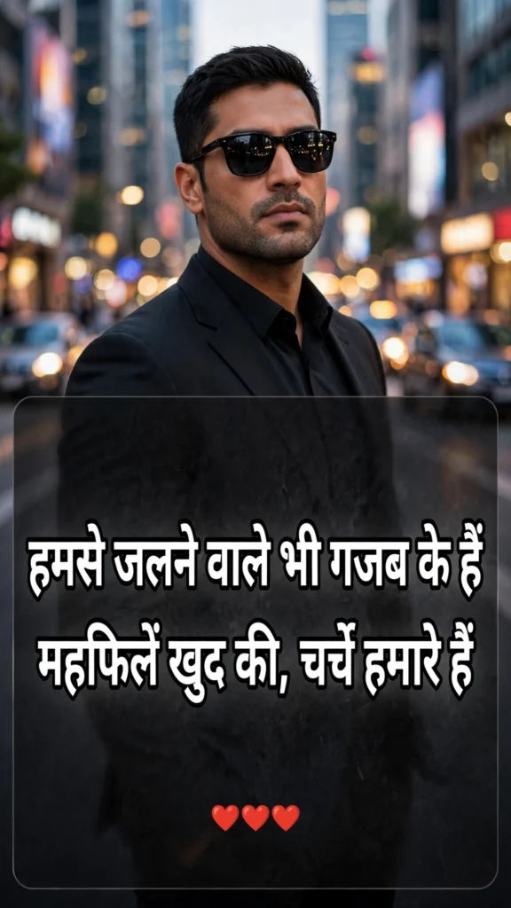 Gajab Attitude Shayari in Hindi