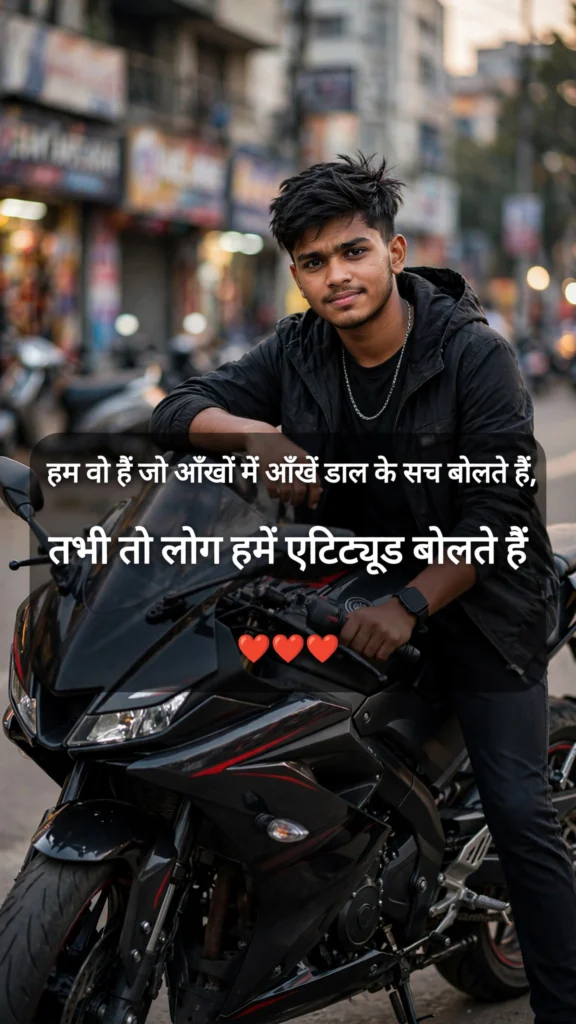 Boys Attitude Shayari in Hindi