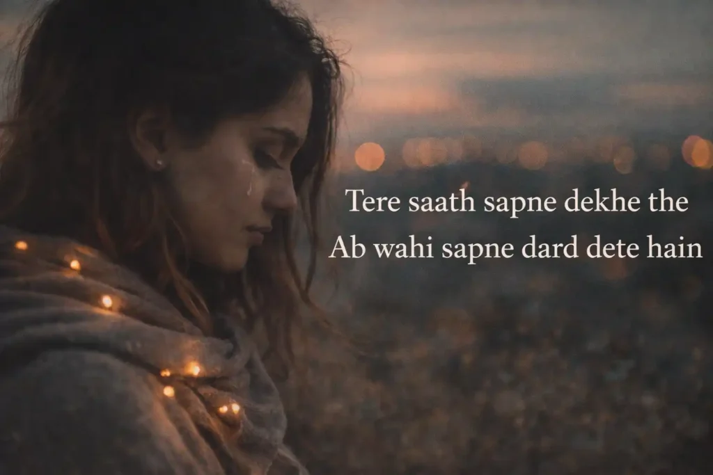 Hindi Sad Shayari in English
