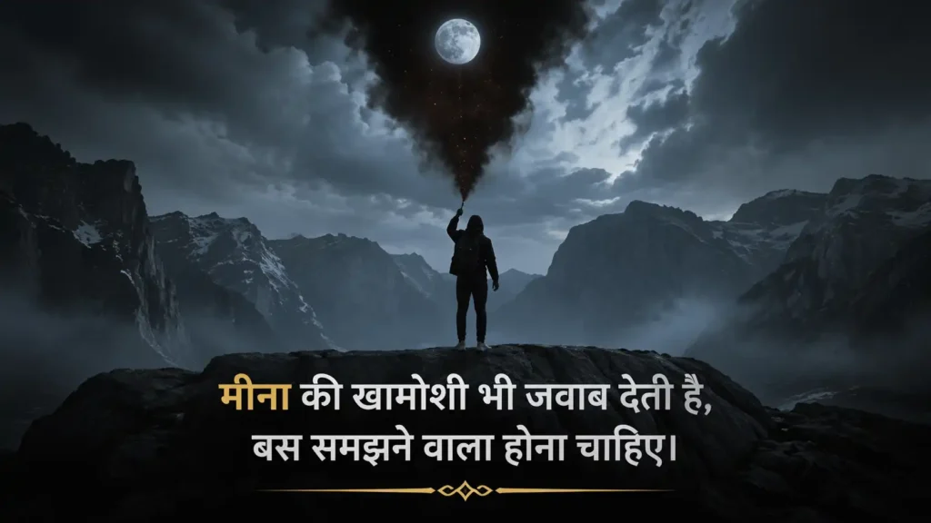 Meena Attitude Shayari in Hindi
