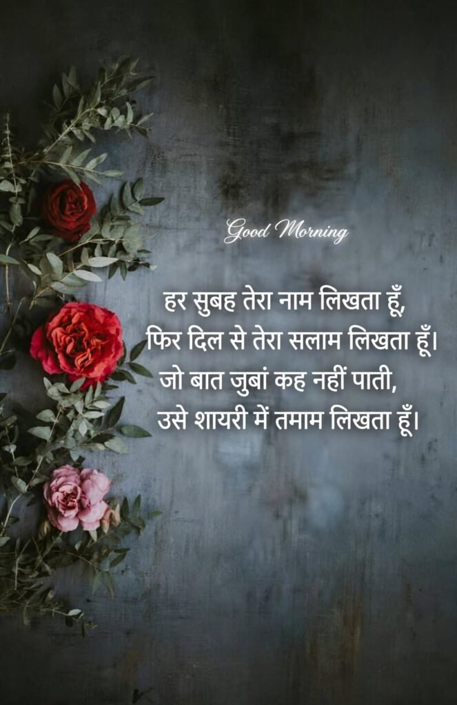 Good Morning Love Shayari for Girlfriend