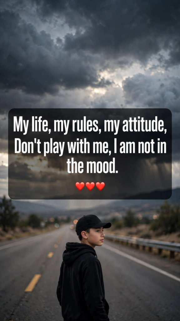 Boys Attitude Shayari in English