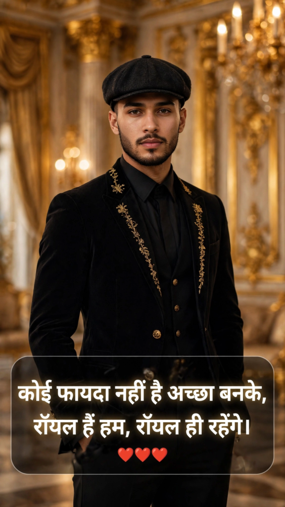 Royal Attitude Shayari for Boys
