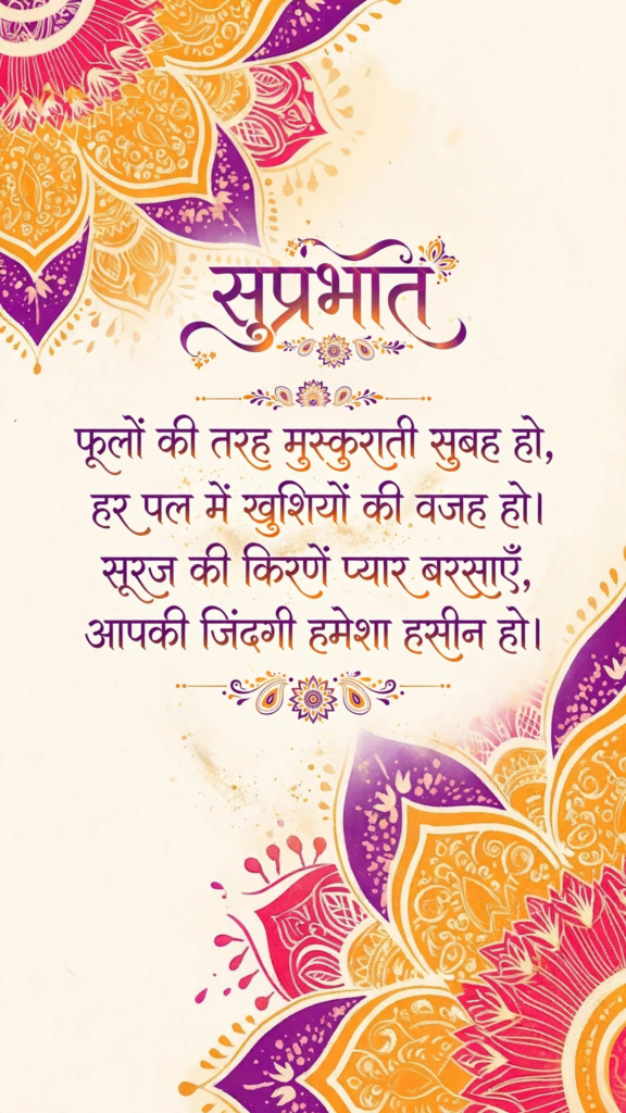 Beautiful Good Morning Images in Hindi Shayari