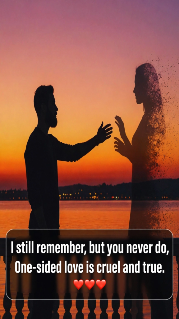 One-Sided Love Shayari in English