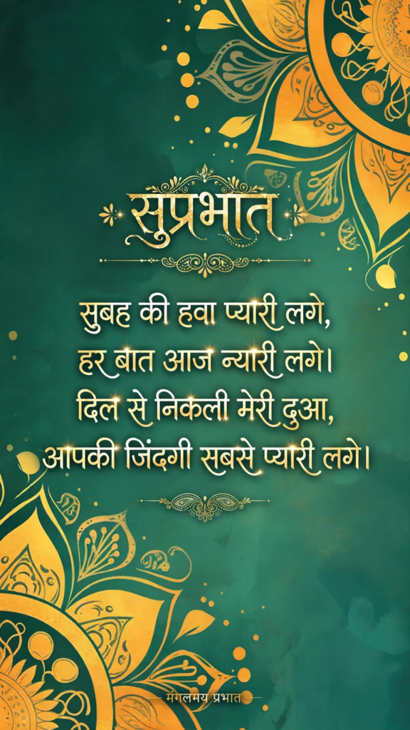 Beautiful Good Morning Images in Hindi Shayari
