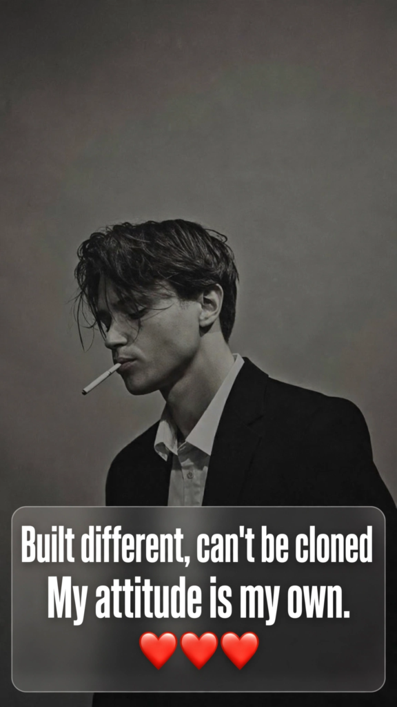 Boys Attitude Shayari in English