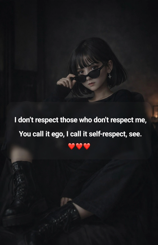Self-Respect Shayari in English