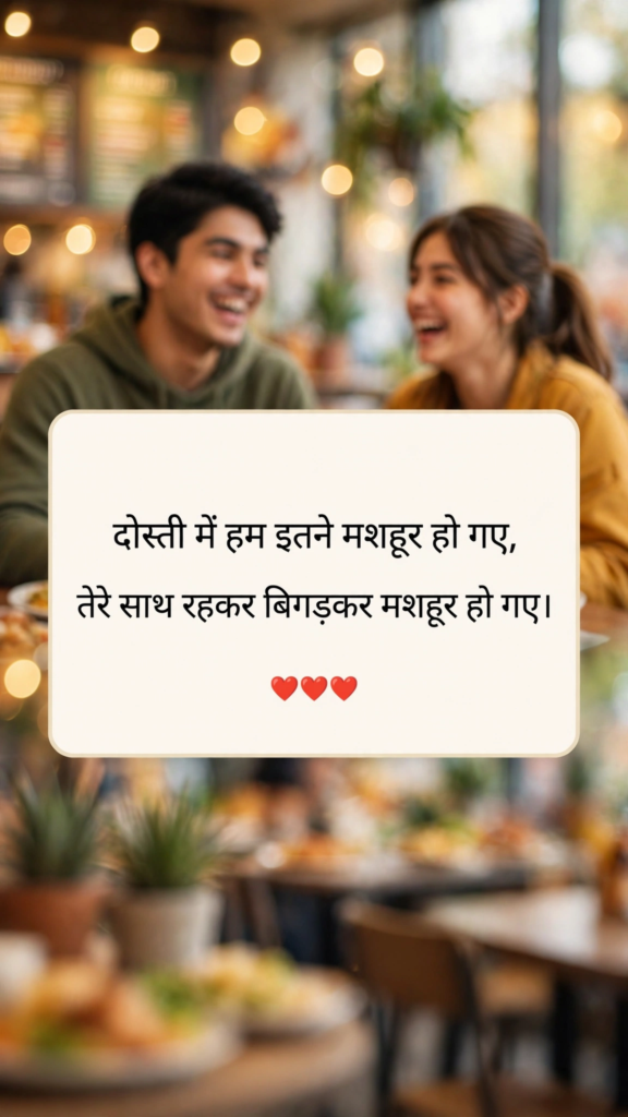 Funny Friendship Shayari