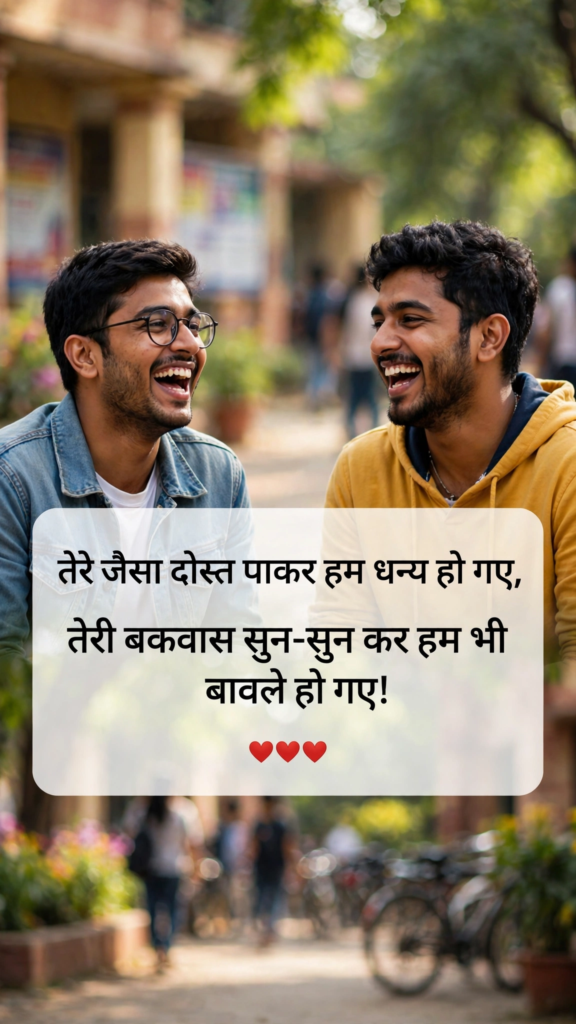 2 Line Funny Shayari for Best Friend