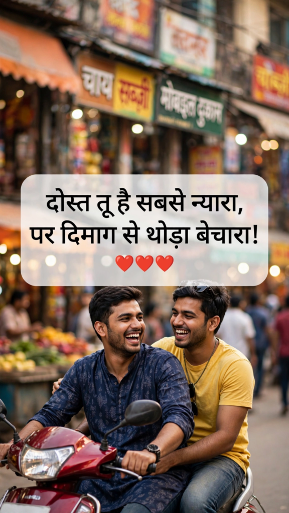 2 Line Funny Shayari for Best Friend