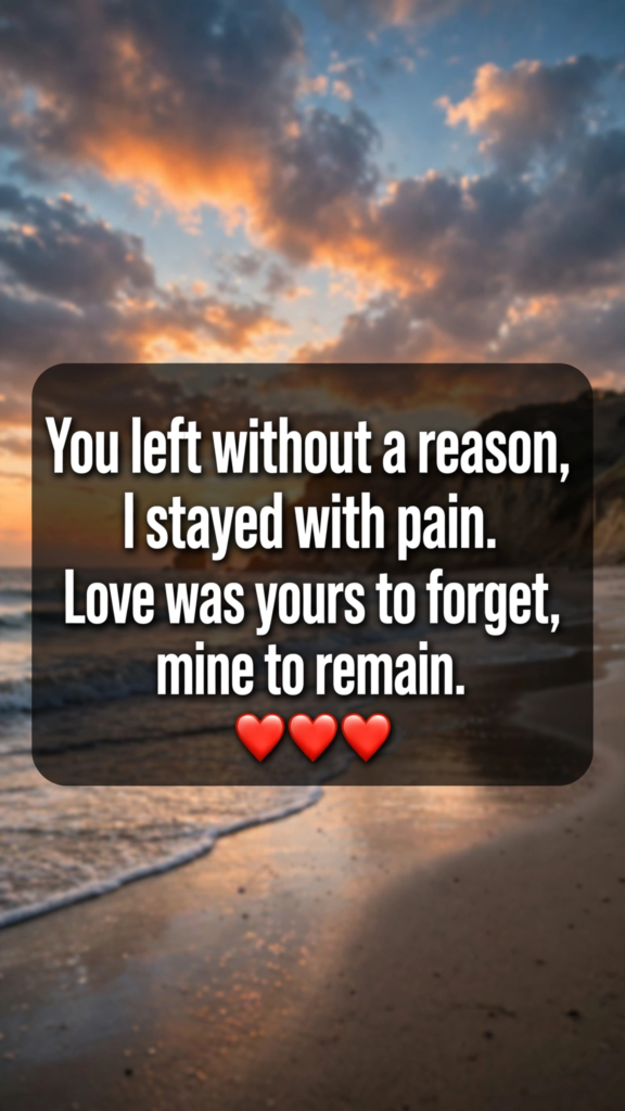 Breakup Shayari in English