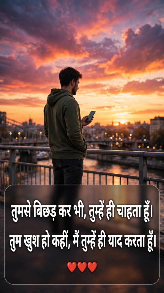 Breakup Shayari for Someone You Still Love