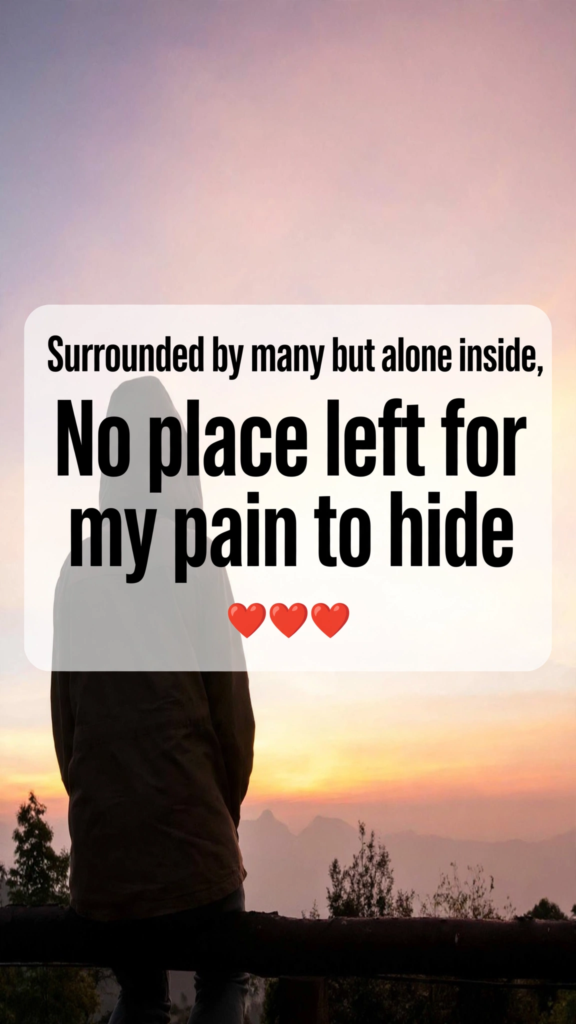 Feeling Alone Sad Shayari in English
