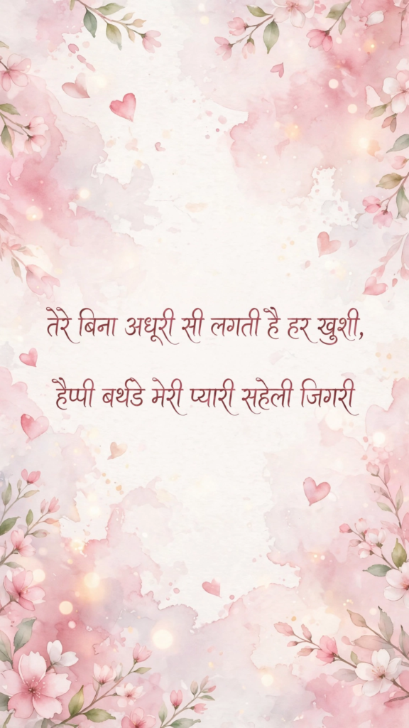 Shayari for Best Friend Girl in Hindi