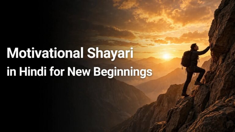Motivational Shayari in Hindi for New Beginnings