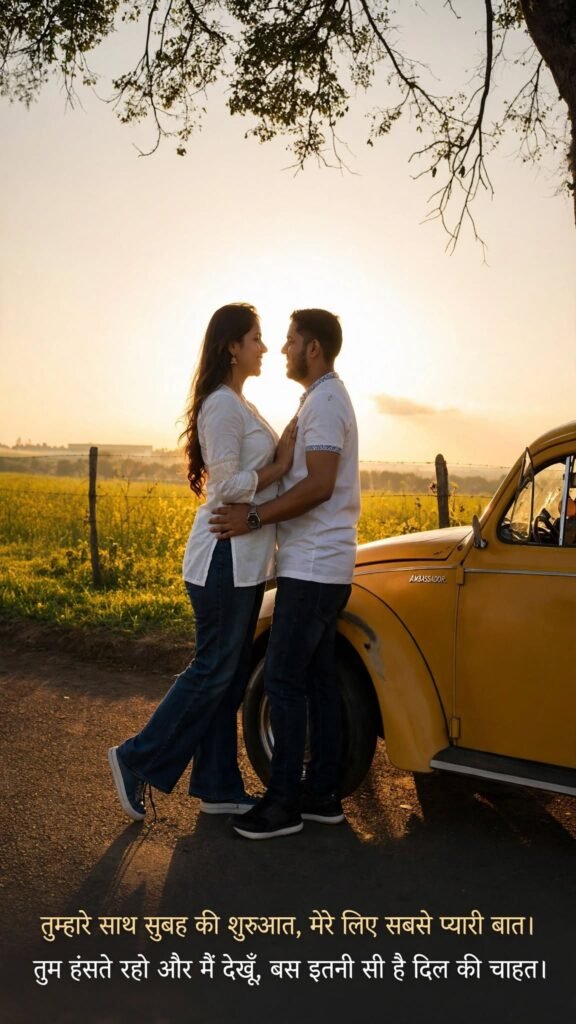 Beautiful Good Morning Love Shayari for Husband and Wife