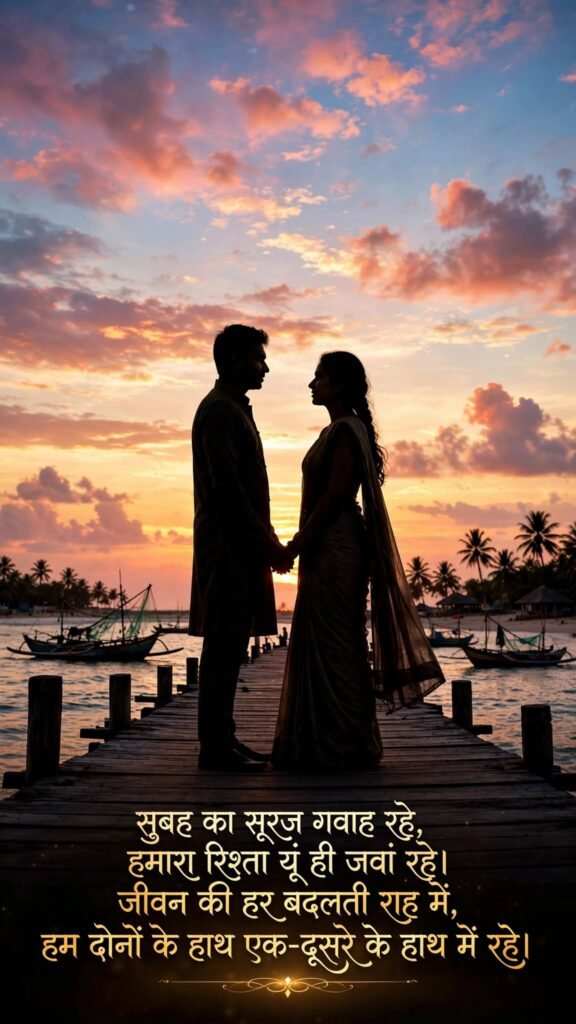 Beautiful Good Morning Love Shayari for Husband and Wife
