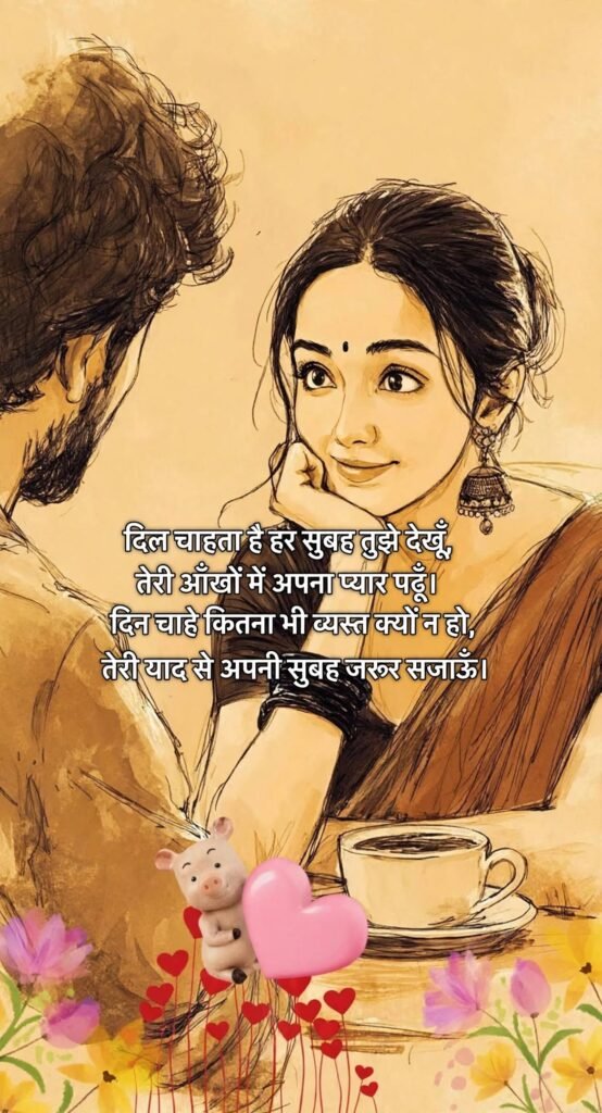 Good Morning Love Shayari for GF in Hindi