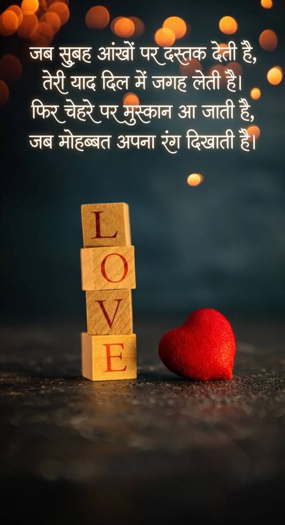 Good Morning Love Shayari in Hindi