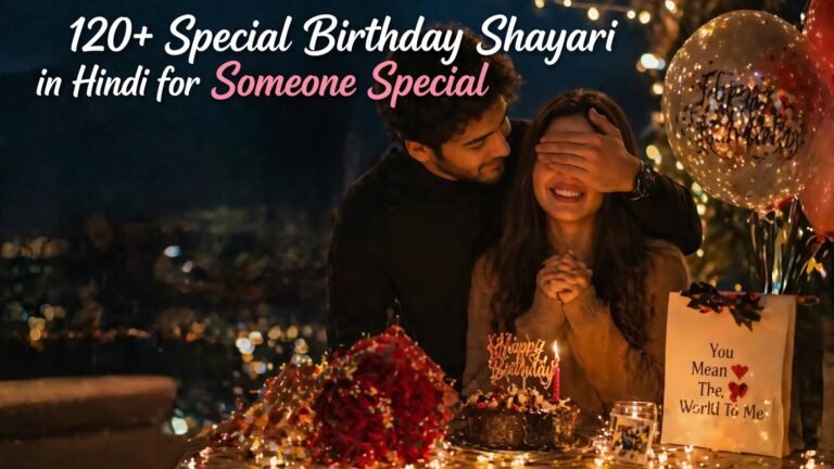 120+ Special Birthday Shayari in Hindi for Someone Special