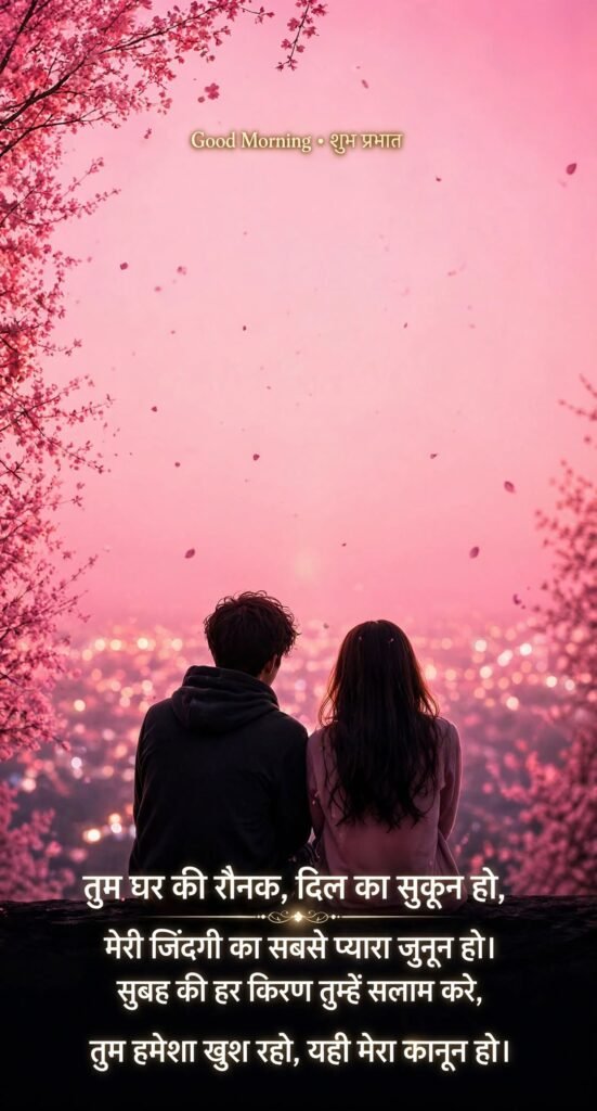 Good Morning Love Shayari in Hindi for Wife