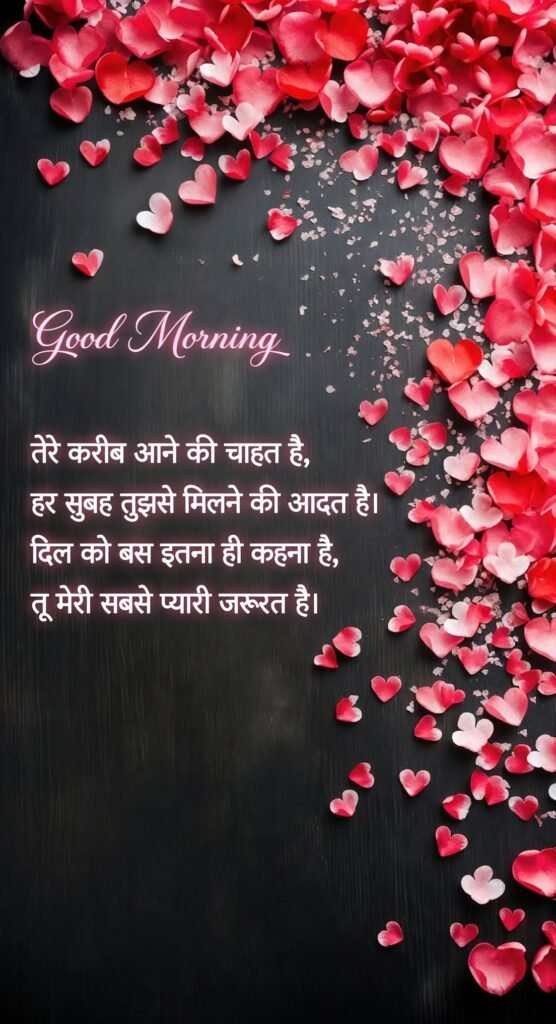 Romantic Good Morning Shayari for Love