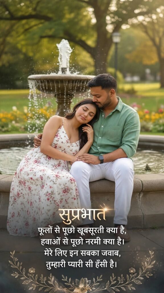 Romantic Good Morning Images in Hindi Shayari