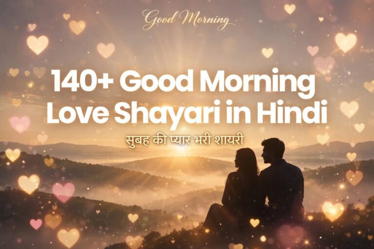 140+ Good Morning Love Shayari in Hindi – सुबह की प्यार भरी शायरी