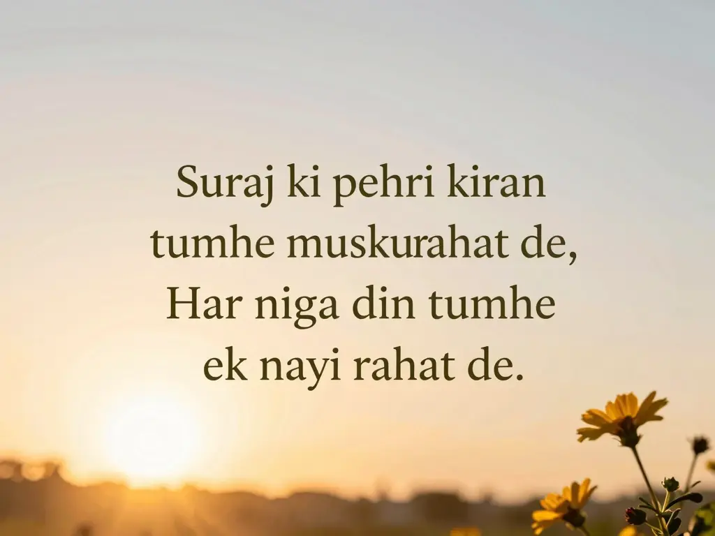 Beautiful Good Morning Shayari
