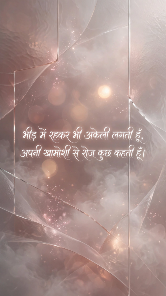 Alone shayari for girl