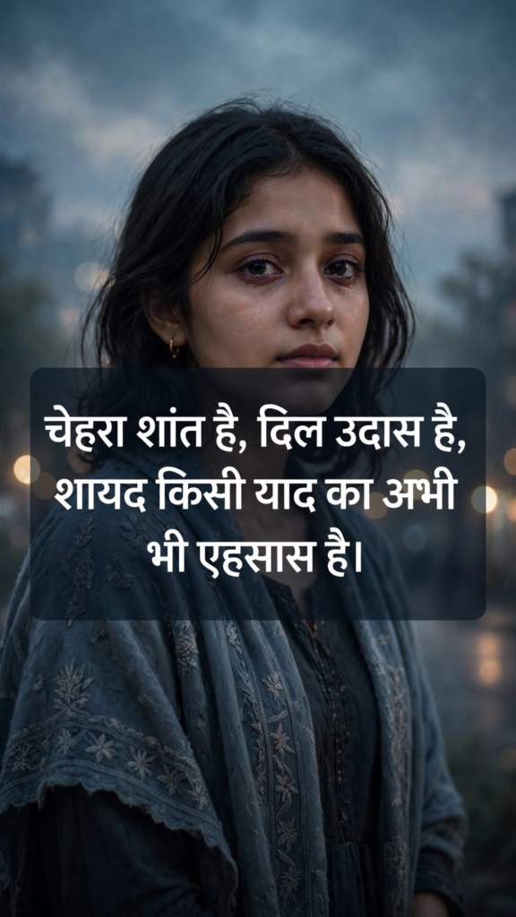 Sad shayari image for a girl 
