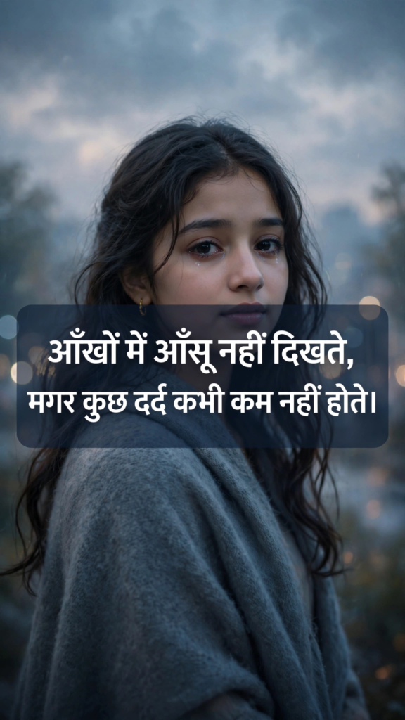 Sad shayari image for a girl 