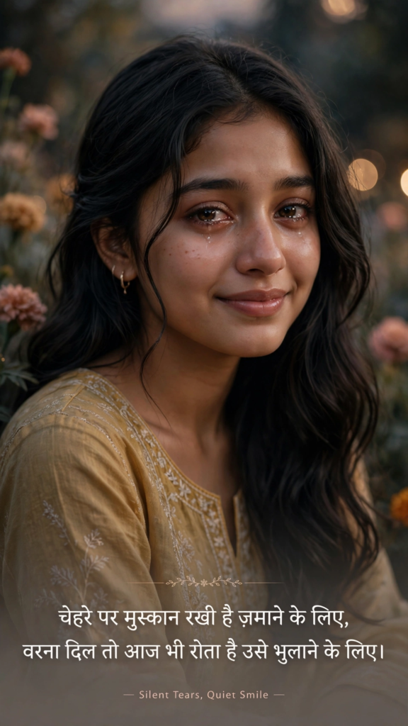 Sad shayari image for a girl 