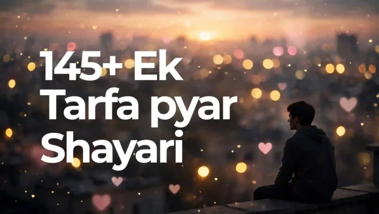 145+ Ek Tarfa pyar Shayari for Deep and Silent Love