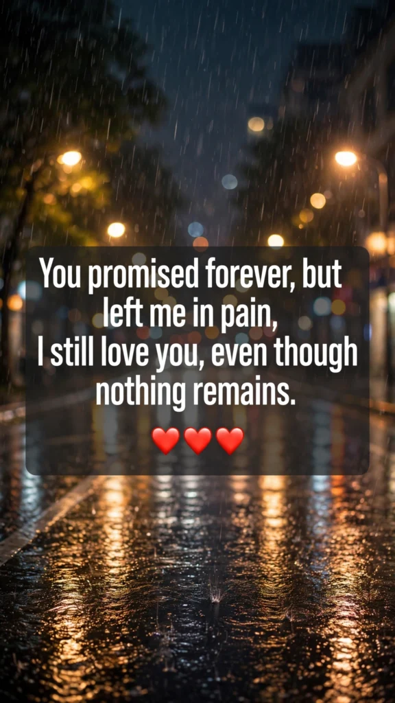 Sad Love Shayari in English