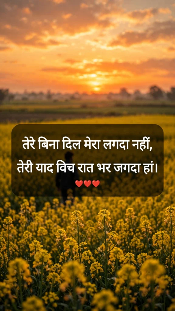 Punjabi Sad Love Shayari